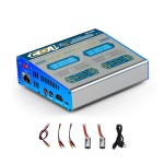 EV-PEAK CD1-XR Dual-Channel 100W Lithium Battery High-Power Intelligent Balance Charger Model Aircraft Aircraft Accessories
